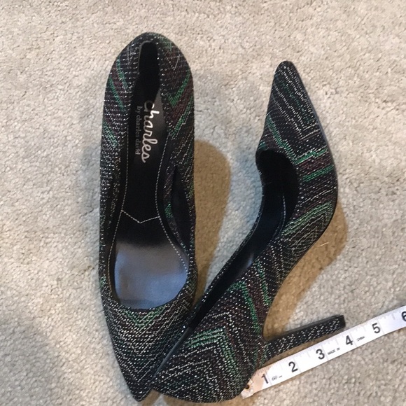 Charles By Charles David Sweetness Pointed Pump w/Fabric & Bonded Leather Sole-8 - Picture 10 of 10